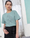 Women's Line Art Relaxed T-Shirt