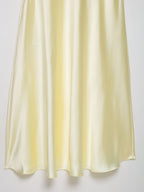 Women’s Satin Bowknot V-Neck Maxi Dress