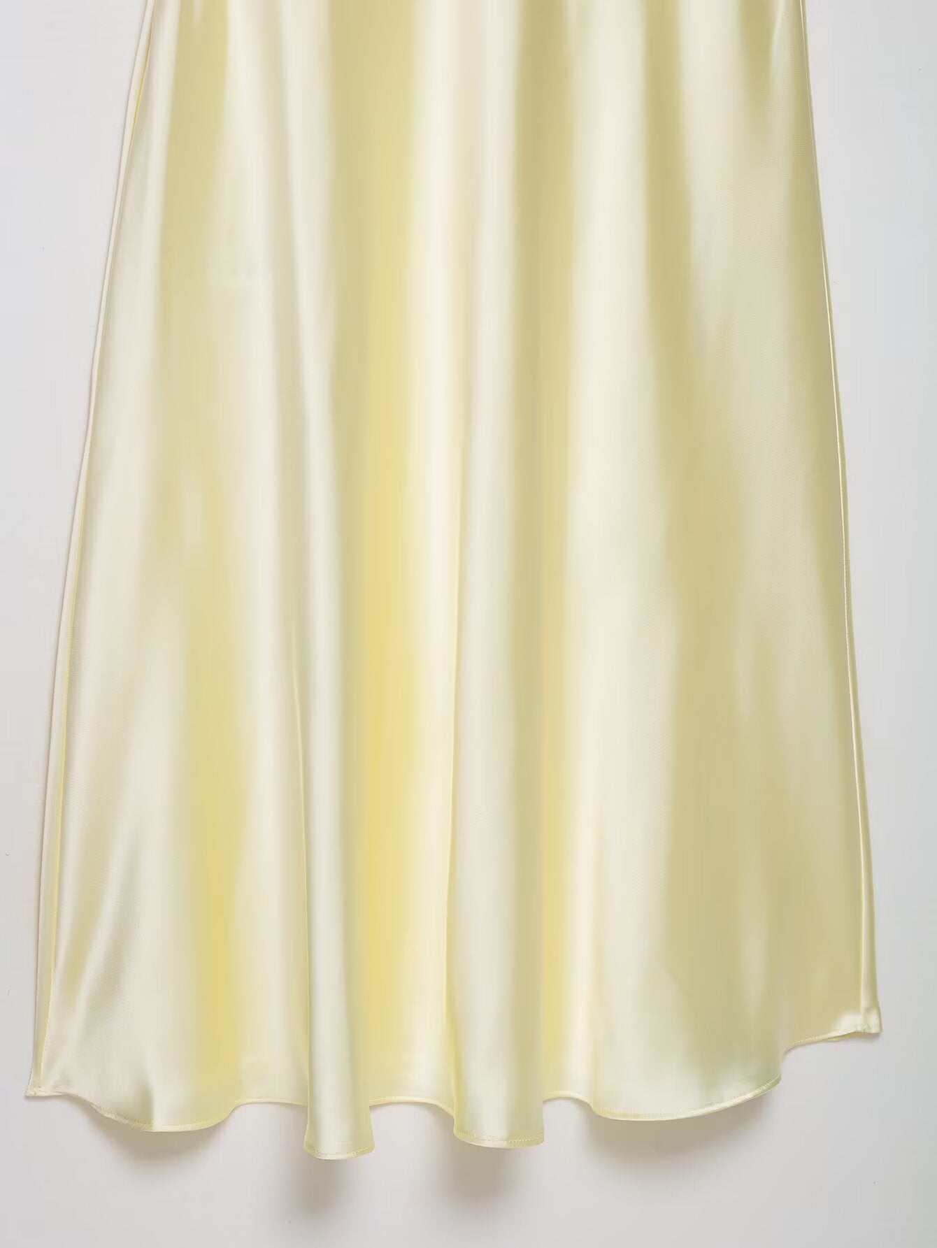Women’s Satin Bowknot V-Neck Maxi Dress