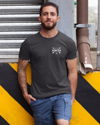 Men’s Heather Tee - Hunter Embroidered Design