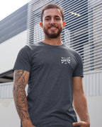 Men’s Heather Tee - Hunter Embroidered Design