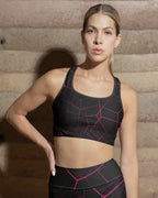 Women’s Sports Bra - Modern Abstract Line Pattern