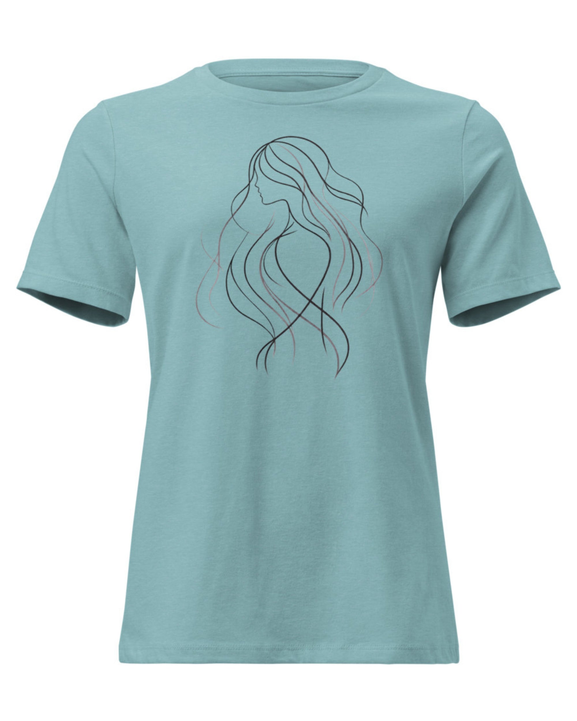 Women's Line Art Relaxed T-Shirt