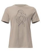 Women's Line Art Relaxed T-Shirt