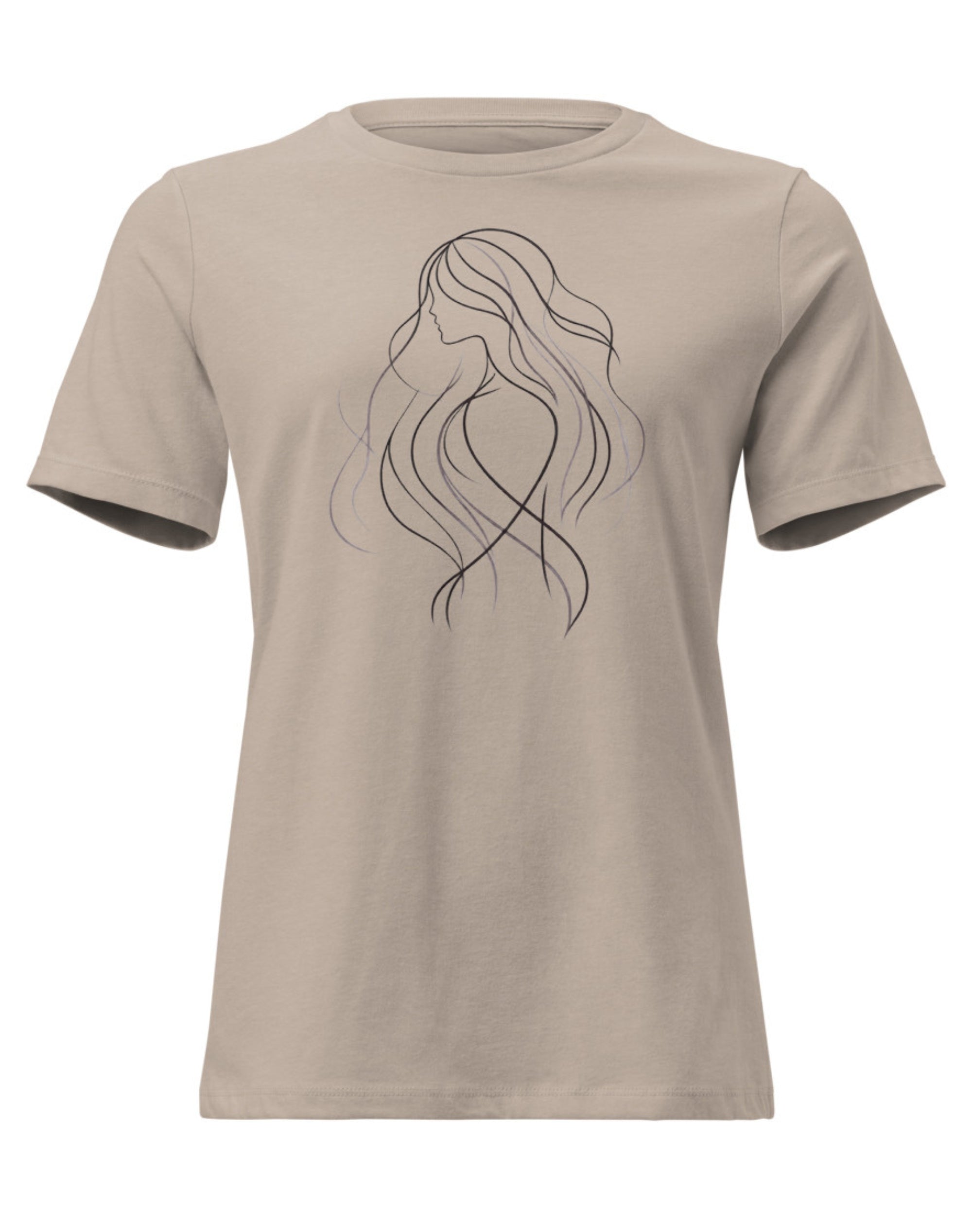 Women's Line Art Relaxed T-Shirt