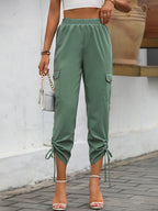 Women’s High Waist Cropped Straight Trousers