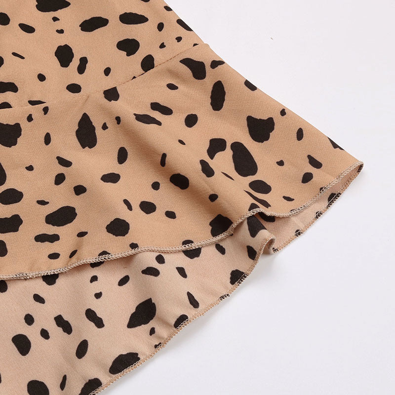 Women’s Animal Print Belted A-Line Mini Dress