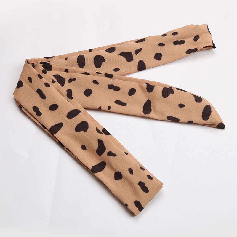 Women’s Animal Print Belted A-Line Mini Dress