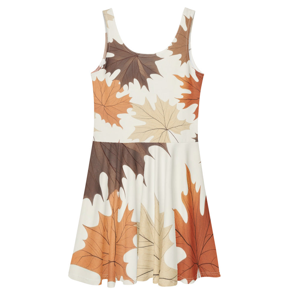 Women's Skater Dress - Autumn Leaves