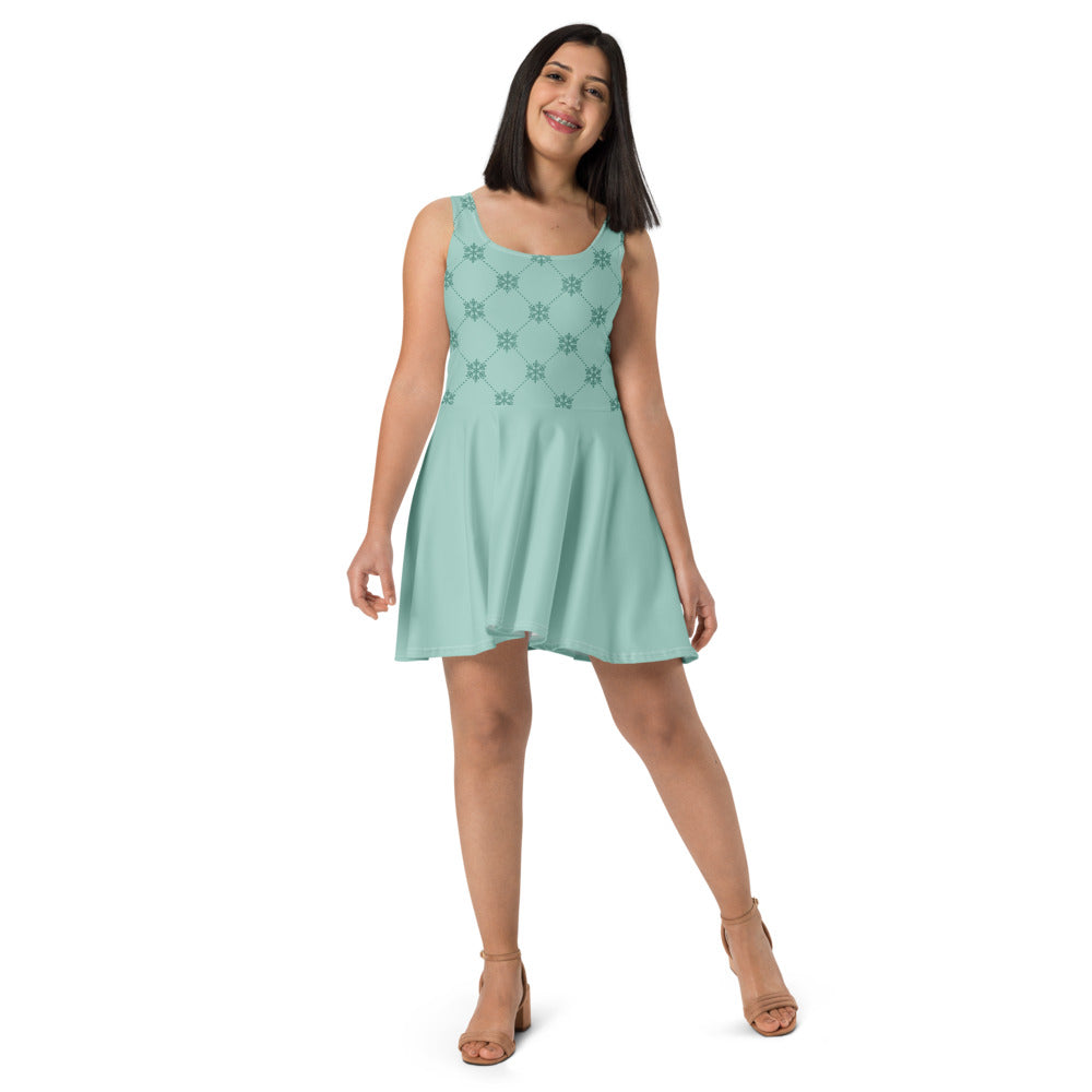 Women's Skater Dress - Abstract Pattern