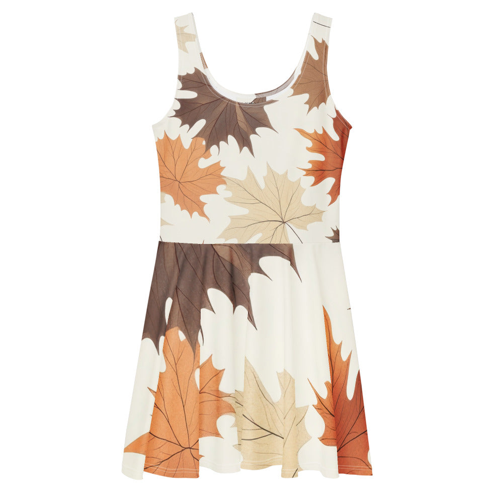 Women's Skater Dress - Autumn Leaves