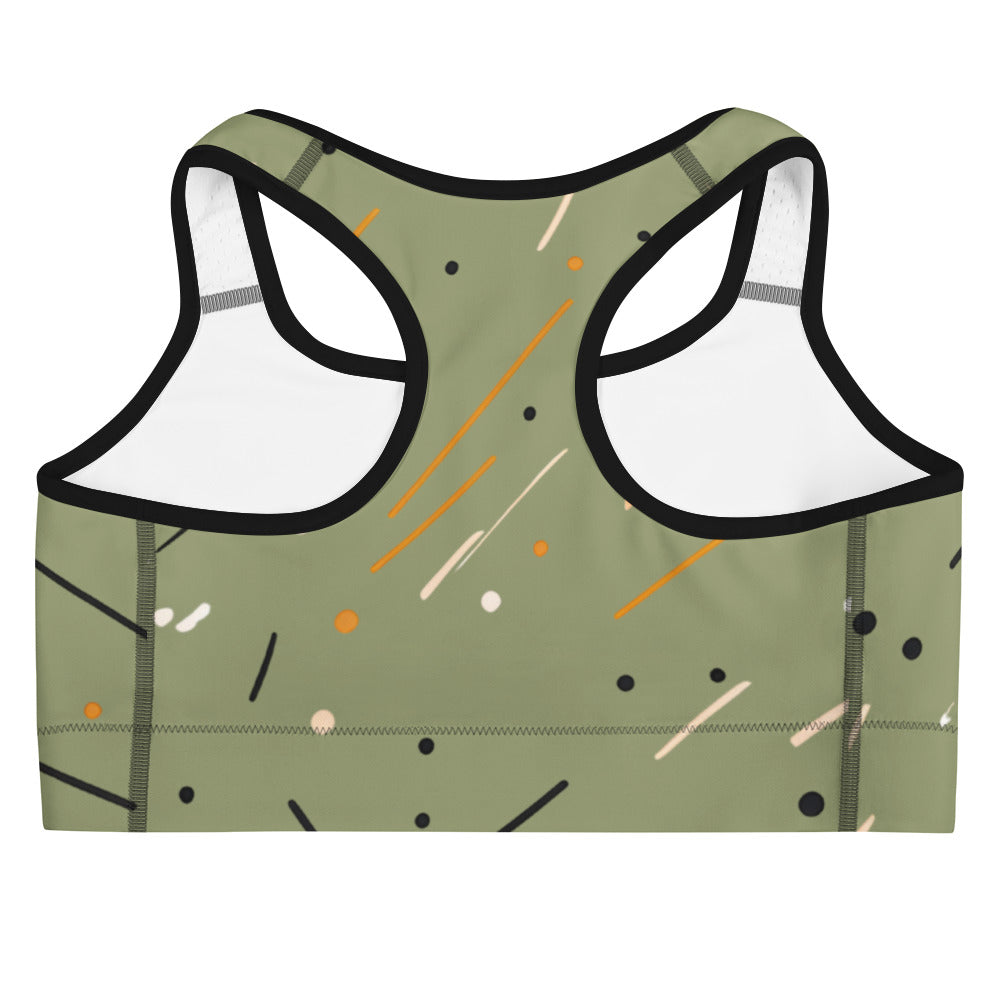 Women’s Sports Bra - Modern Abstract Pattern