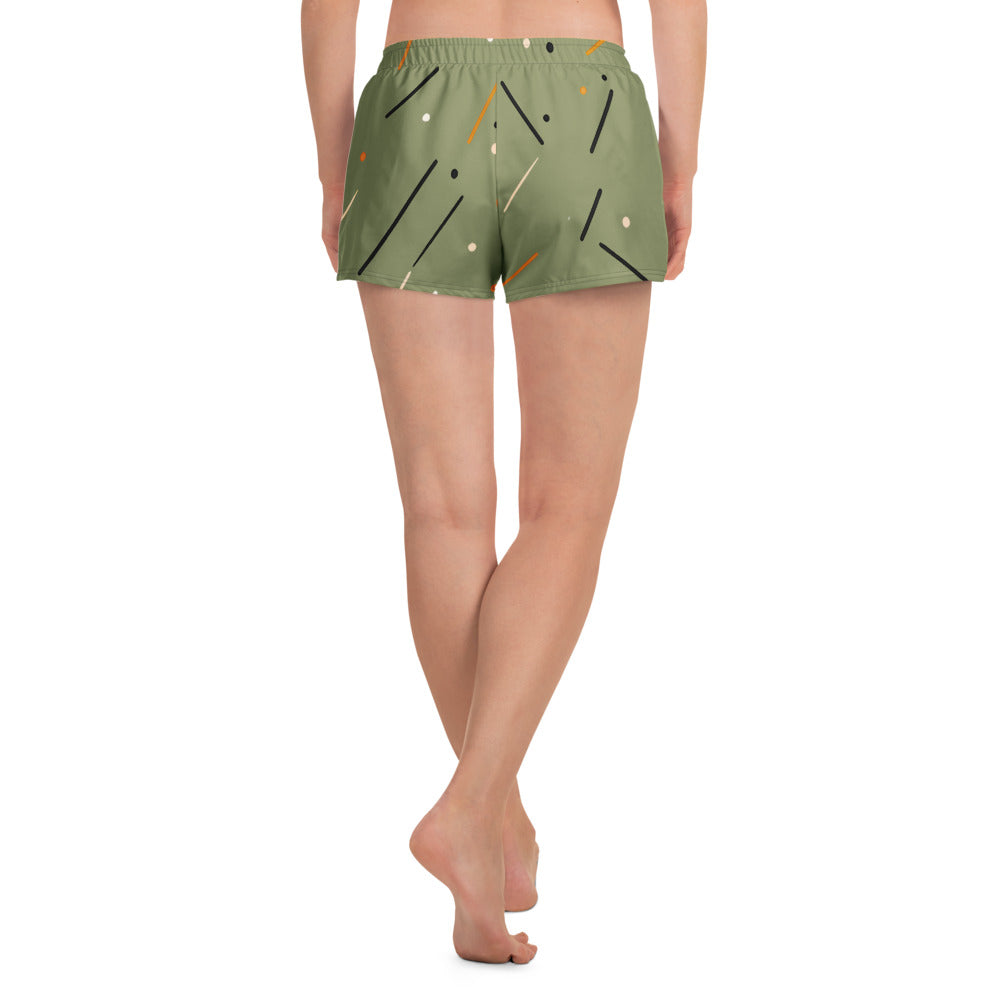 Unisex Athletic Shorts - Modern Abstract Pattern