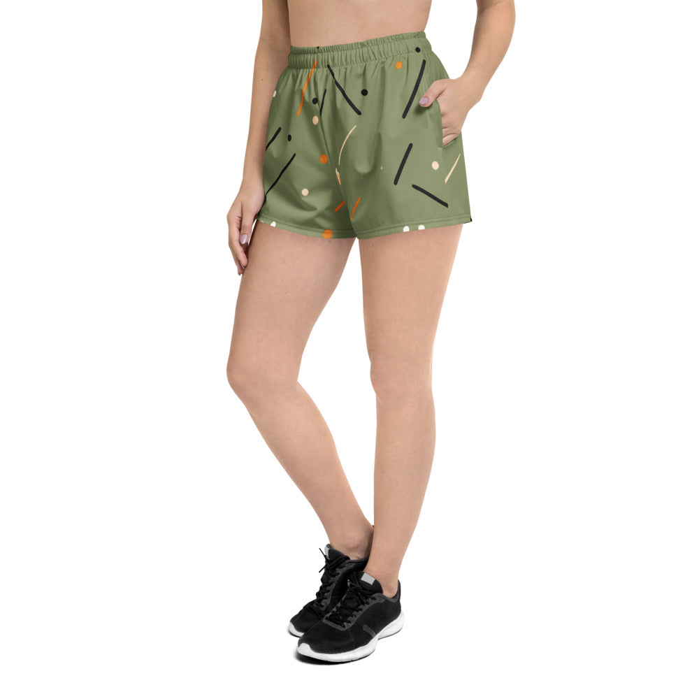 Unisex Athletic Shorts - Modern Abstract Pattern