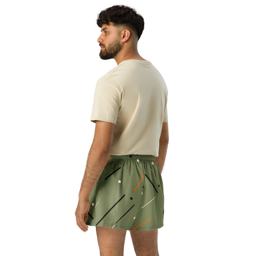 Unisex Athletic Shorts - Modern Abstract Pattern