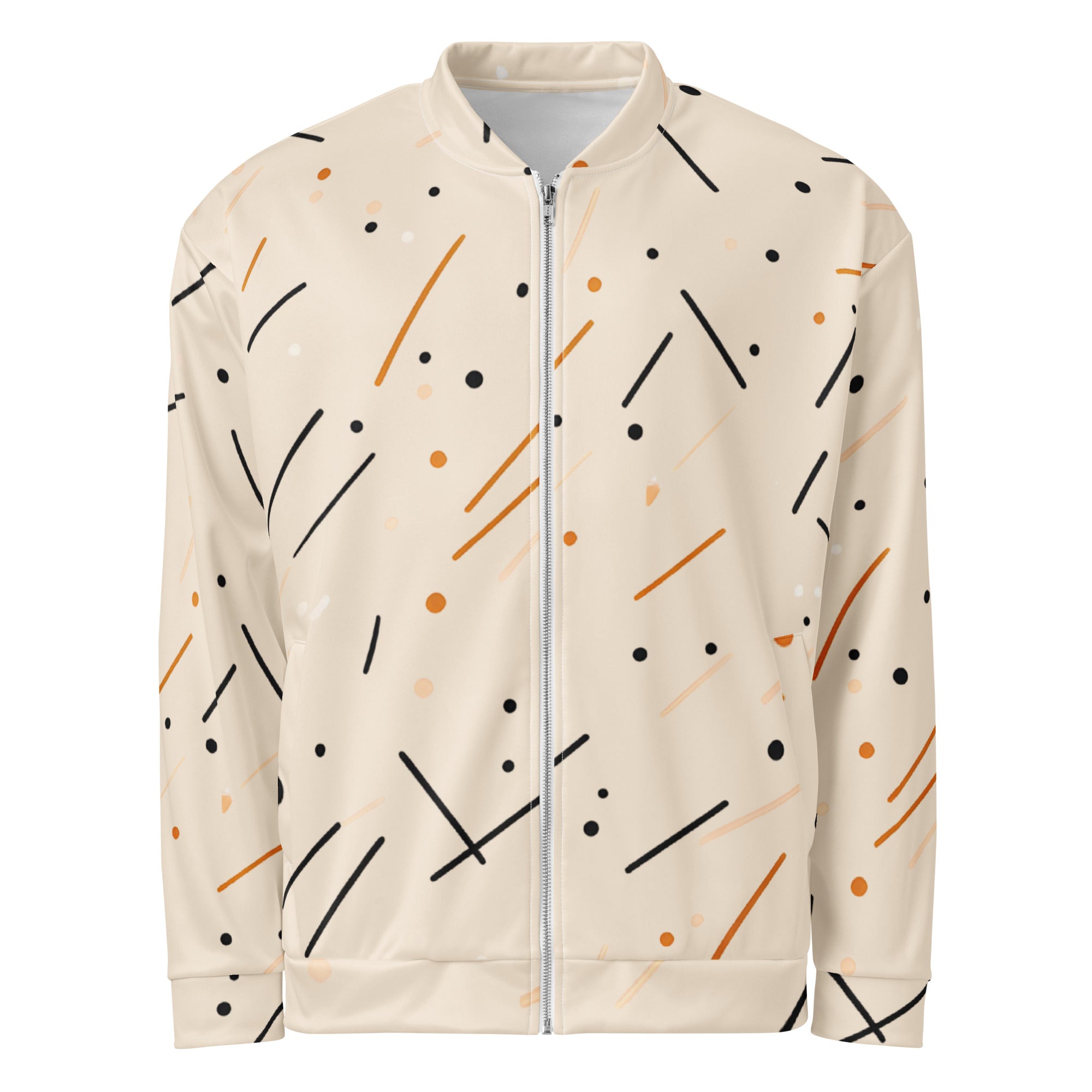 Unisex Bomber Jacket - Modern Abstract Pattern