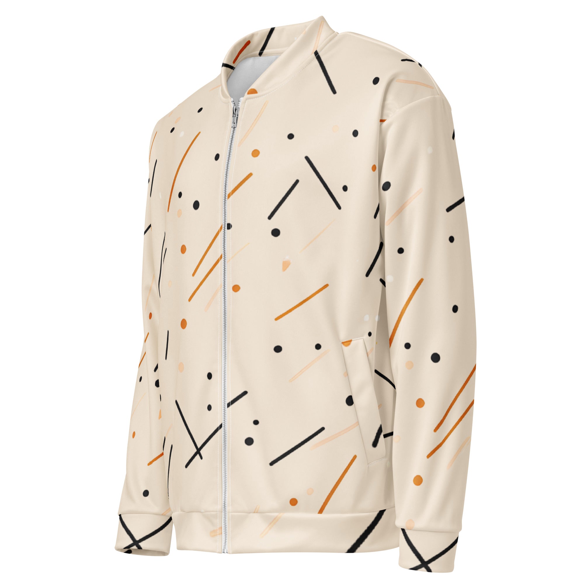 Unisex Bomber Jacket - Modern Abstract Pattern