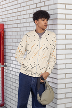 Unisex Bomber Jacket - Modern Abstract Pattern