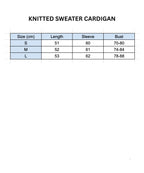 Women's Knitted Sweater Cardigan