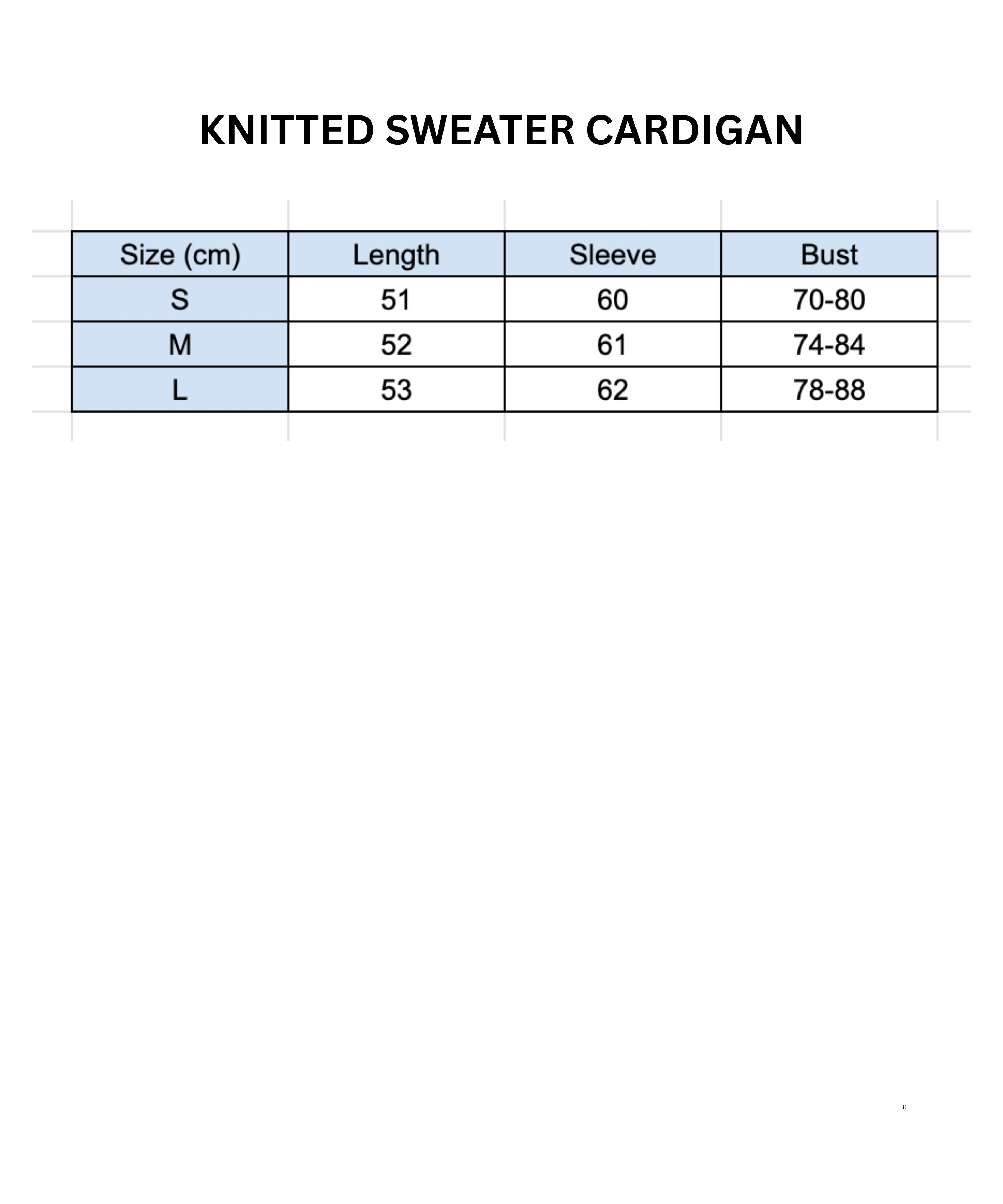 Women's Knitted Sweater Cardigan