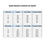 Women’s Khaki Sheer Maxi Beach Cover-Up Skirt