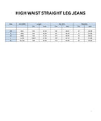 Women’s High Waist Straight Leg Jeans