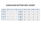 Women’s Sleeveless Button Vest Jacket
