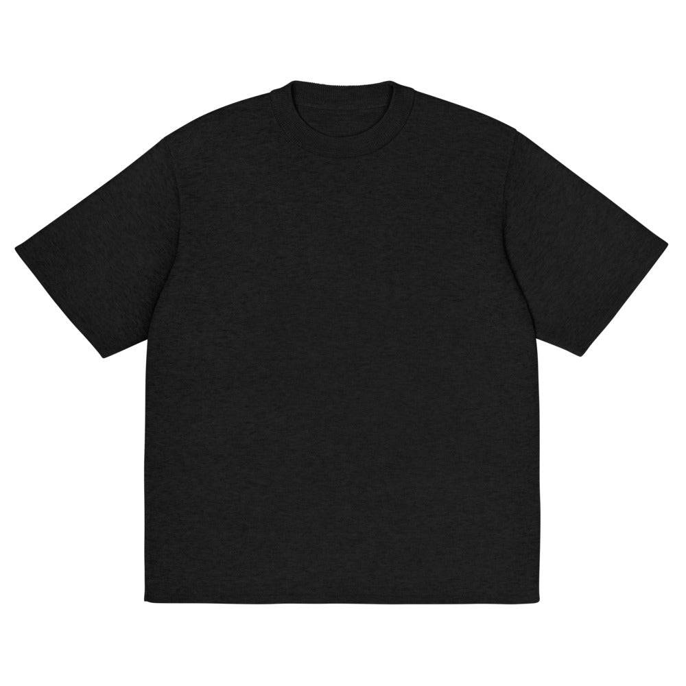Unisex Onyx Black Jacquard Knitted Classic Tee