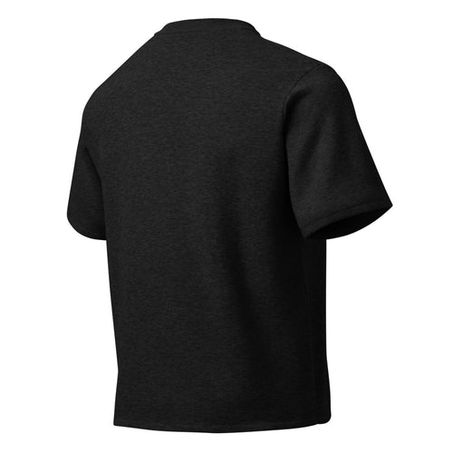 Unisex Onyx Black Jacquard Knitted Classic Tee