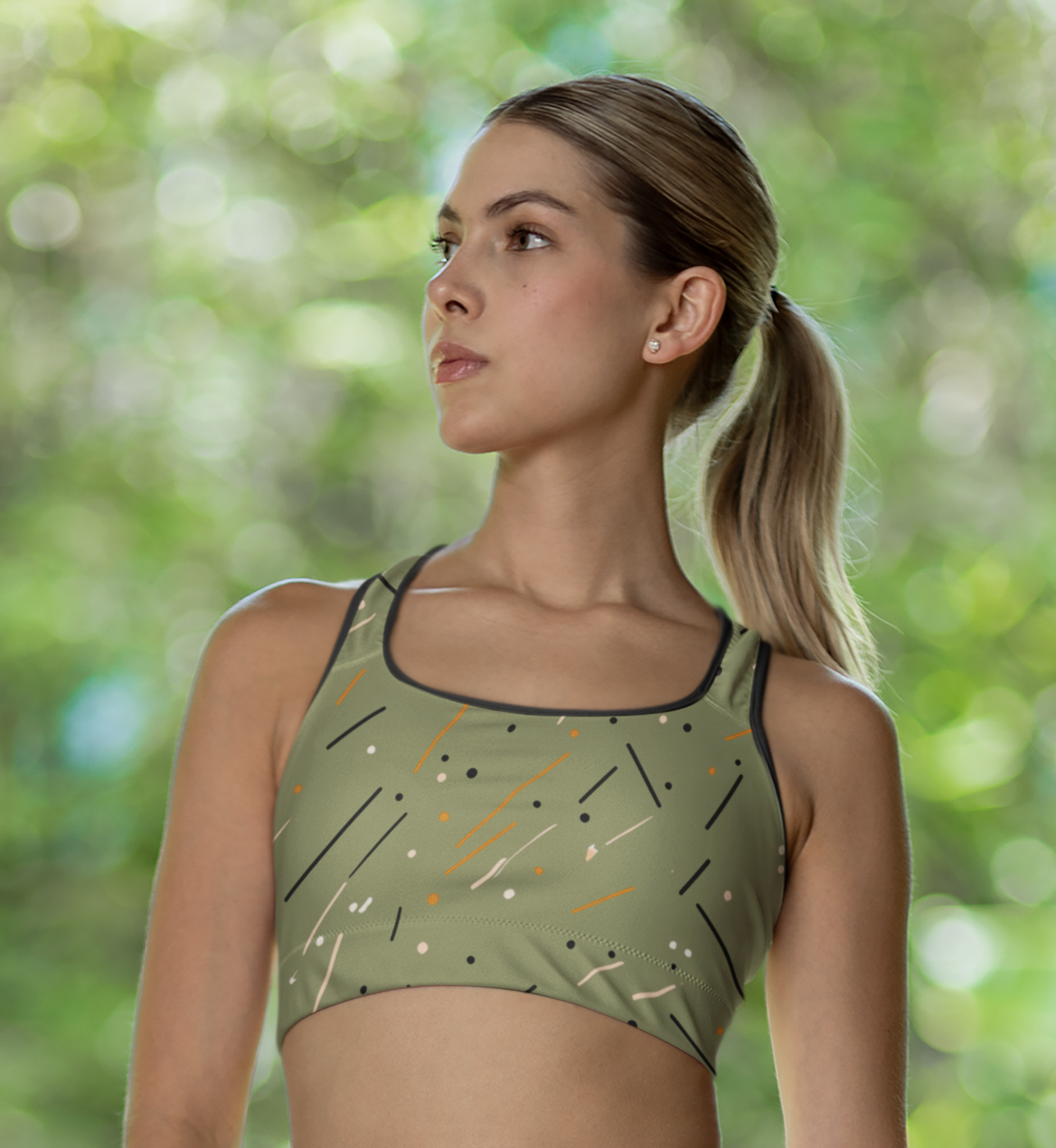 Women’s Sports Bra - Modern Abstract Pattern